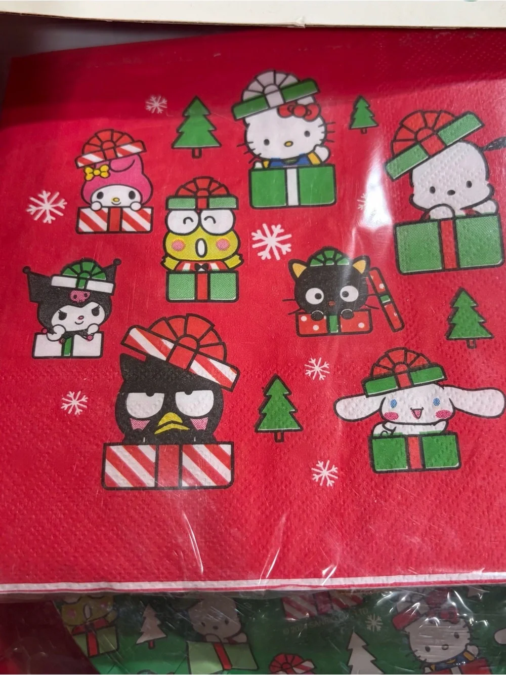 Hello Kitty Red Holiday Paper Tableware Party Set